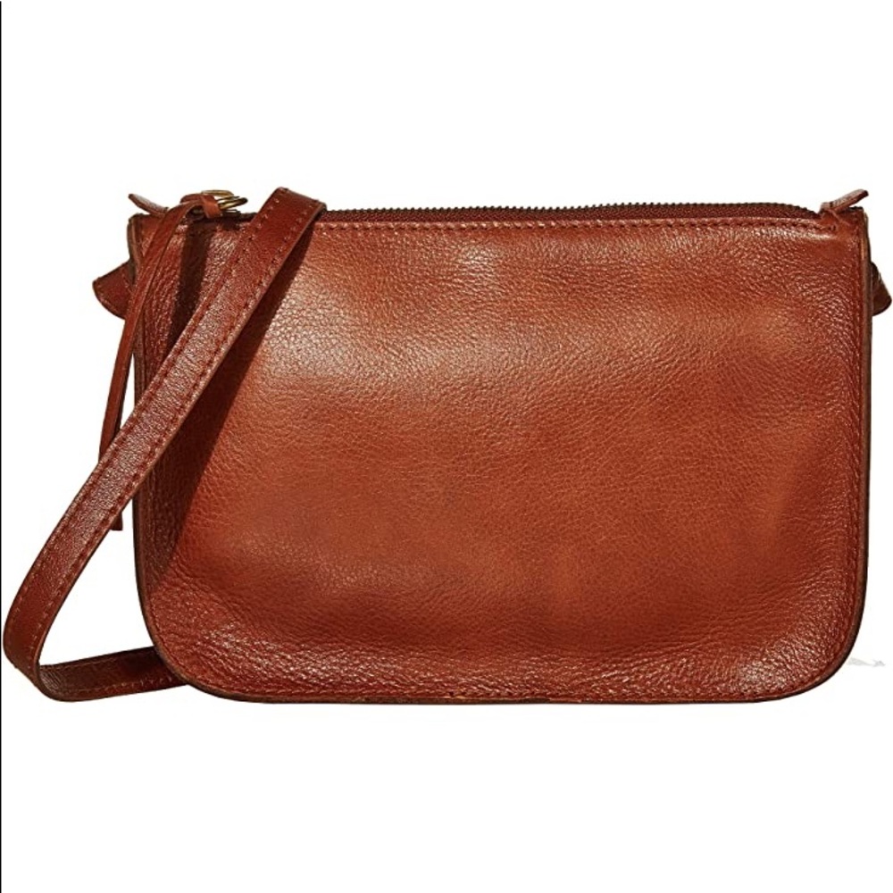 Madewell The Simple Crossbody Bag in Brown Leather